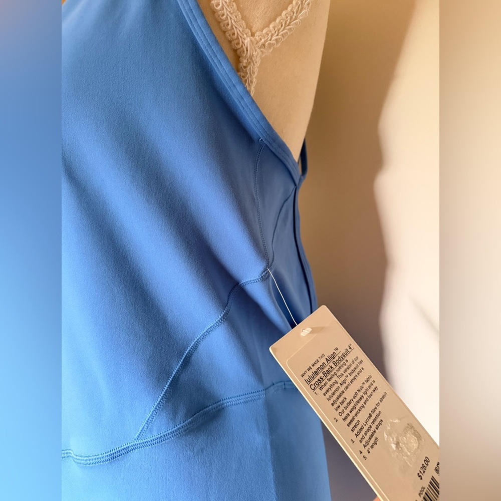 Lululemon Athletica Blue Cross-Back Bodysuit - Picture 6 of 7